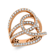 Ring aus Gold mit Diamanten - 1CU78