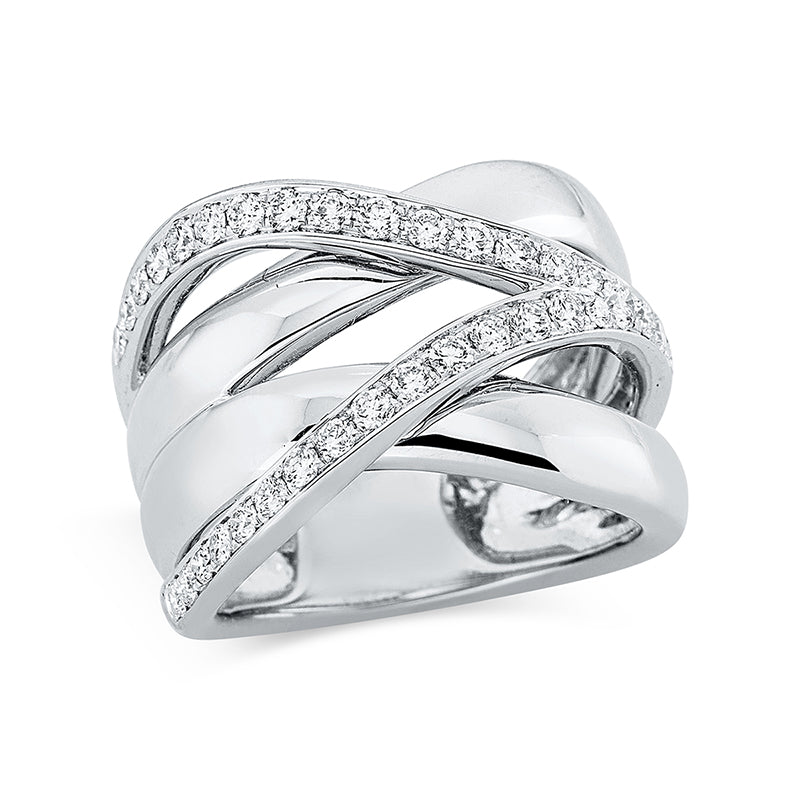Ring    aus 750/-18 Karat Weißgold mit 36 Diamanten 0