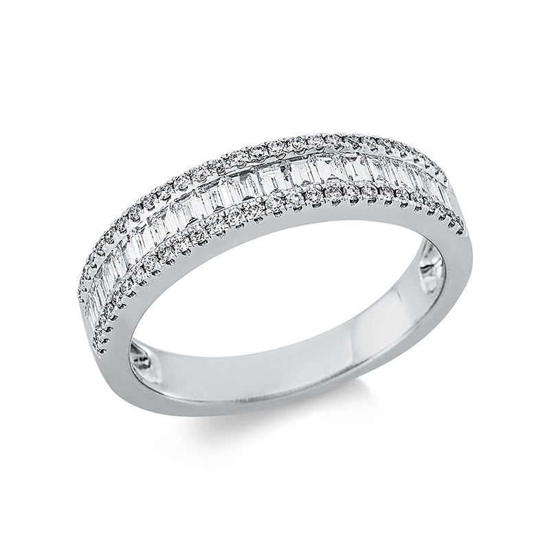Ring    aus 750/-18 Karat Weißgold mit 73 Diamanten 0
