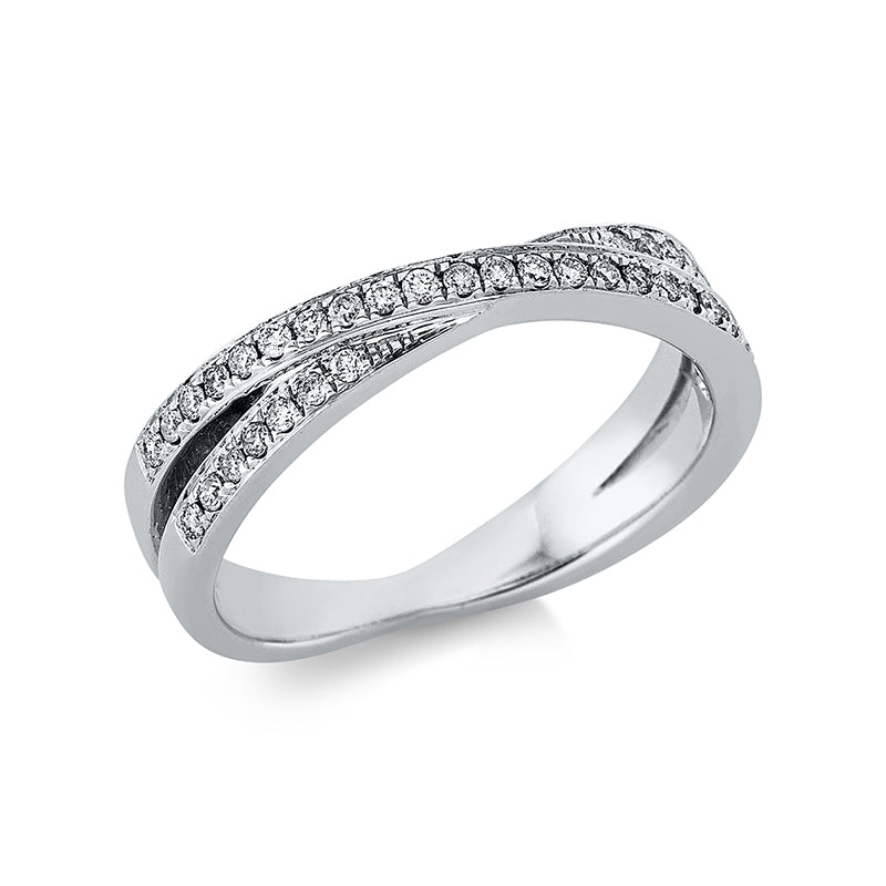 Ring    aus 750/-18 Karat Weißgold mit 37 Diamanten 0