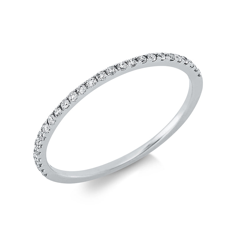 Ring - Memoire halb aus Gold mit Diamanten - 1CZ11