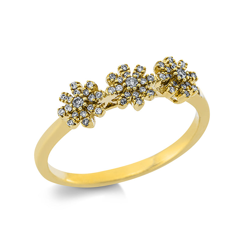 Ring    aus 750/-18 Karat Gelbgold mit 51 Diamanten 0