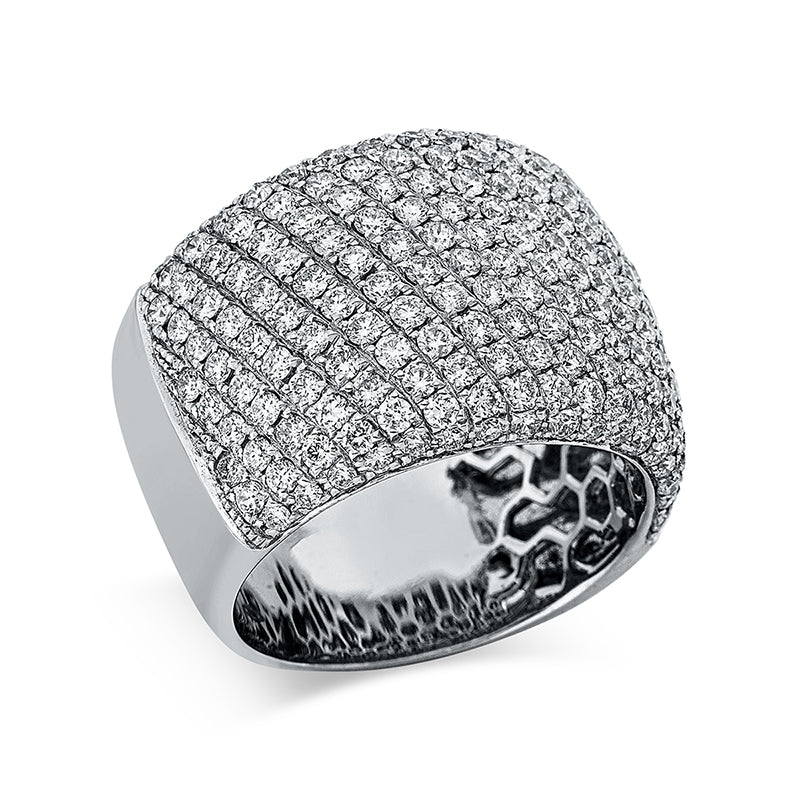 Ring    aus 750/-18 Karat Weißgold mit 200 Diamanten 2