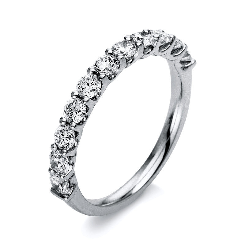 Ring    aus 750/-18 Karat Weißgold mit 11 Diamanten 0