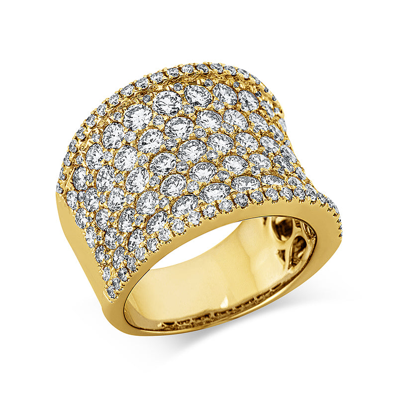 Ring - Pavé aus Gold mit Diamanten - 1DA04