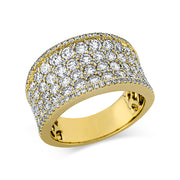 Ring    aus 750/-18 Karat Gelbgold mit 167 Diamanten 2