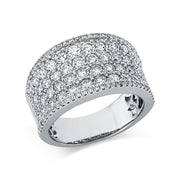 Ring    aus 750/-18 Karat Weißgold mit 167 Diamanten 2