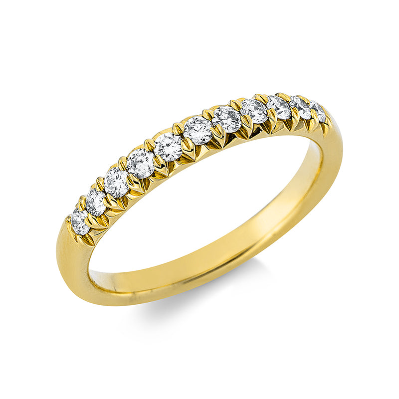 Ring    aus 750/-18 Karat Gelbgold mit 11 Diamanten 0