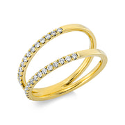 Ring    aus 750/-18 Karat Gelbgold mit 38 Diamanten 0