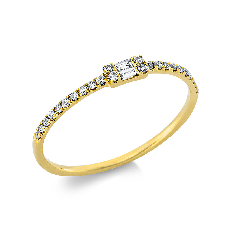 Ring    aus 750/-18 Karat Gelbgold mit 26 Diamanten 0