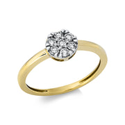 Ring    aus 750/-18 Karat Gelbgold mit 7 Diamanten 0