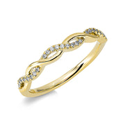 Ring    aus 750/-18 Karat Gelbgold mit 27 Diamanten 0