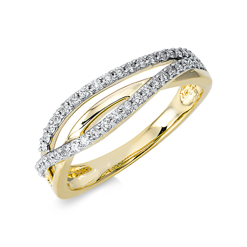 Ring - Moderner Schmuck aus Gold mit Diamanten - 1DD96