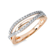 Ring - Mehrfachsteinbesatz aus Gold mit Diamanten - 1DD96