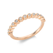 Ring    aus 750/-18 Karat Rotgold mit 13 Diamanten 0