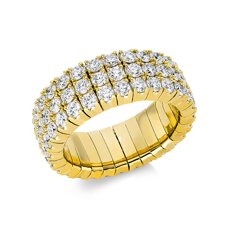 Ring    aus 750/-18 Karat Gelbgold mit 84 Diamanten 4
