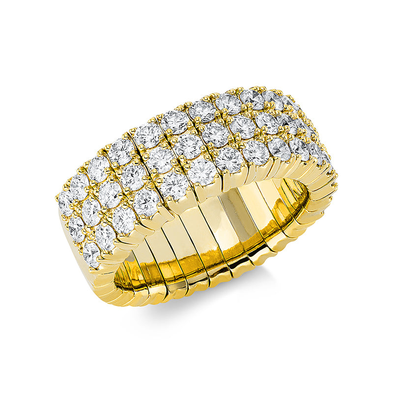 Ring    aus 750/-18 Karat Gelbgold mit 45 Diamanten 2