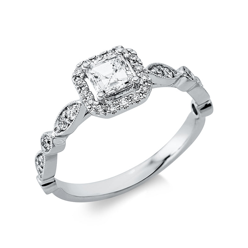 Ring    aus 750/-18 Karat Weißgold mit 29 Diamanten 0