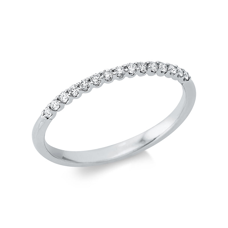 Ring    aus 750/-18 Karat Weißgold mit 15 Diamanten 0