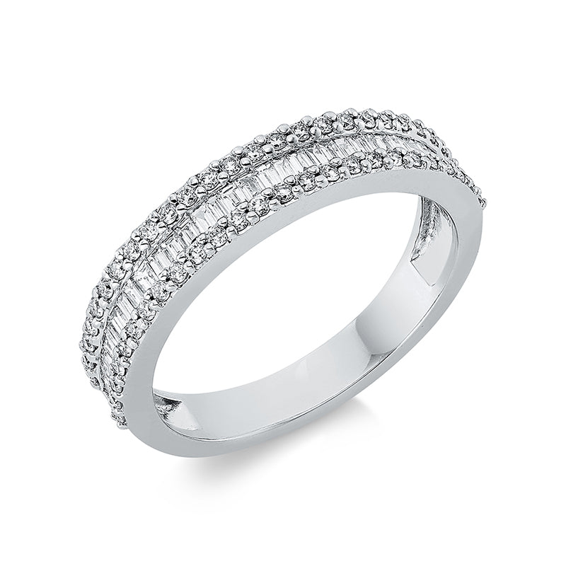 Ring    aus 750/-18 Karat Weißgold mit 84 Diamanten 0