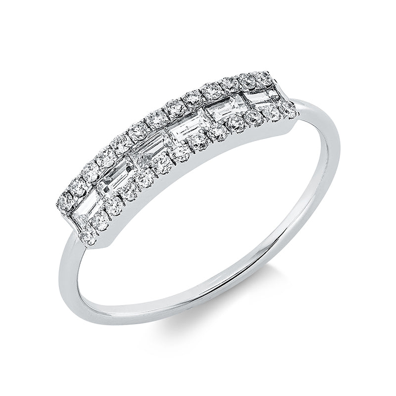 Ring    aus 750/-18 Karat Weißgold mit 32 Diamanten 0