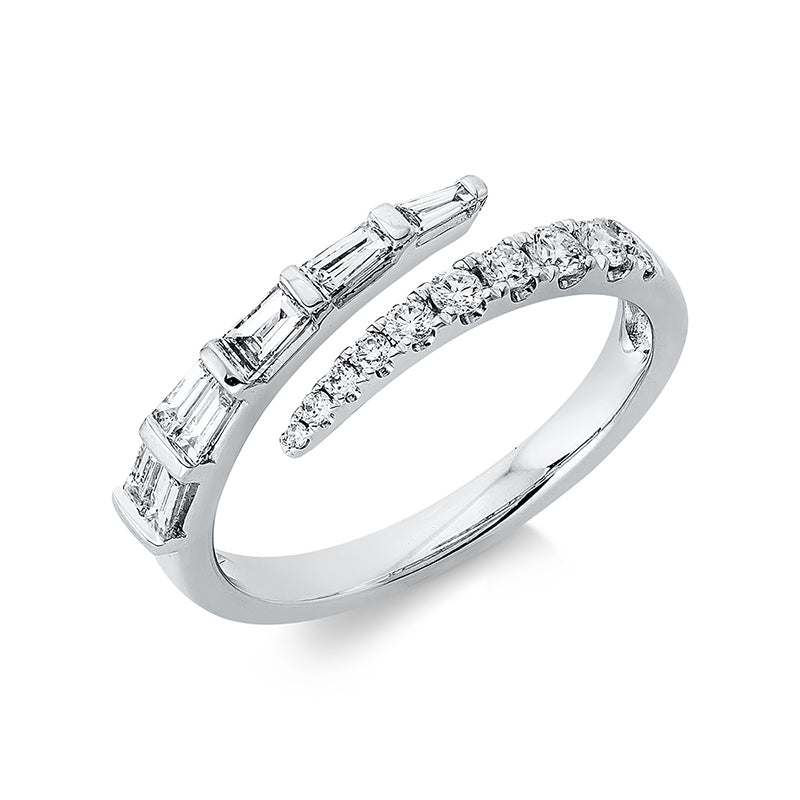 Ring    aus 750/-18 Karat Weißgold mit 18 Diamanten 0