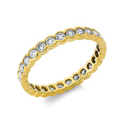 Ring    aus 750/-18 Karat Gelbgold mit 27 Diamanten 1