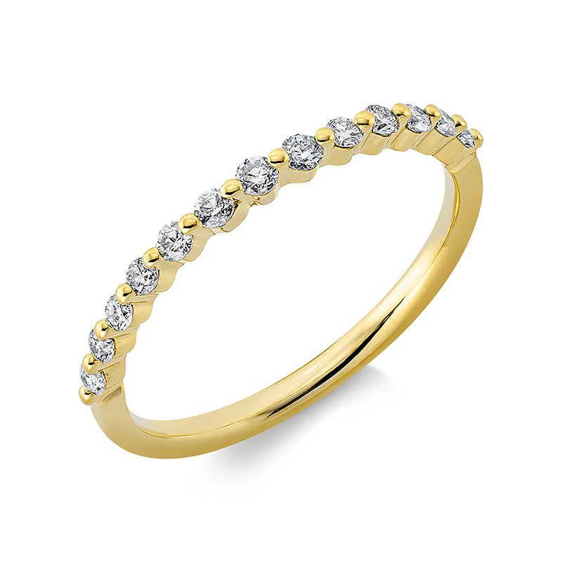 Ring    aus 750/-18 Karat Gelbgold mit 13 Diamanten 0