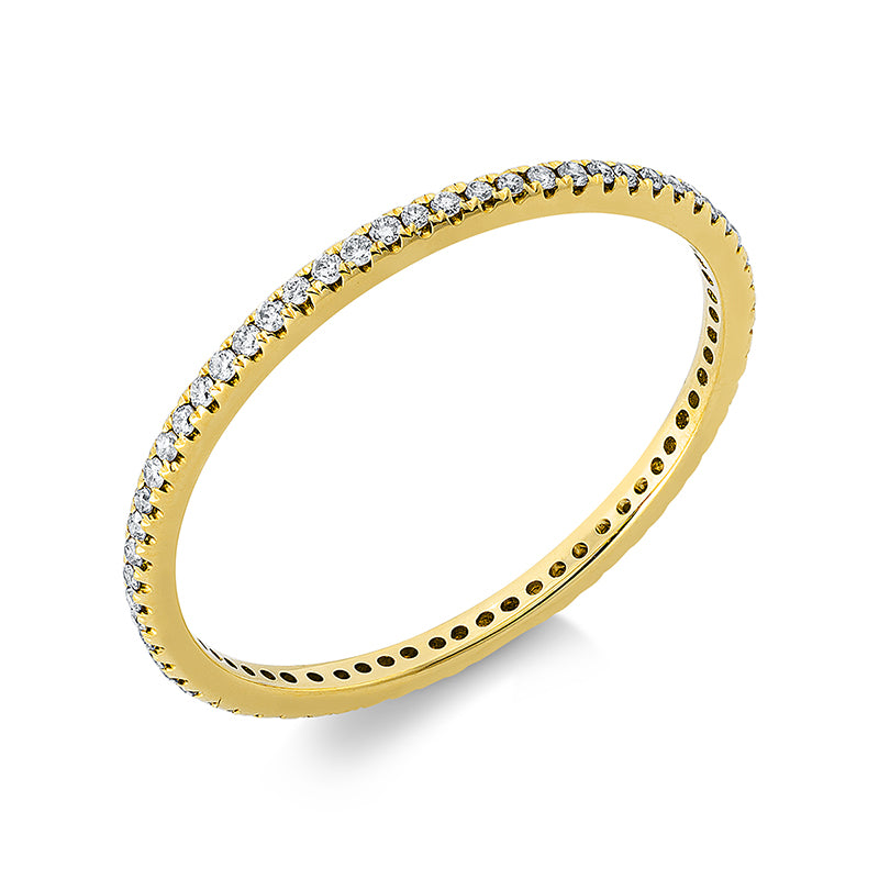 Ring - Memoire voll aus Gold mit Diamanten - 1DP45