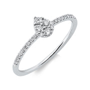 Ring    aus 750/-18 Karat Weißgold mit 24 Diamanten 0