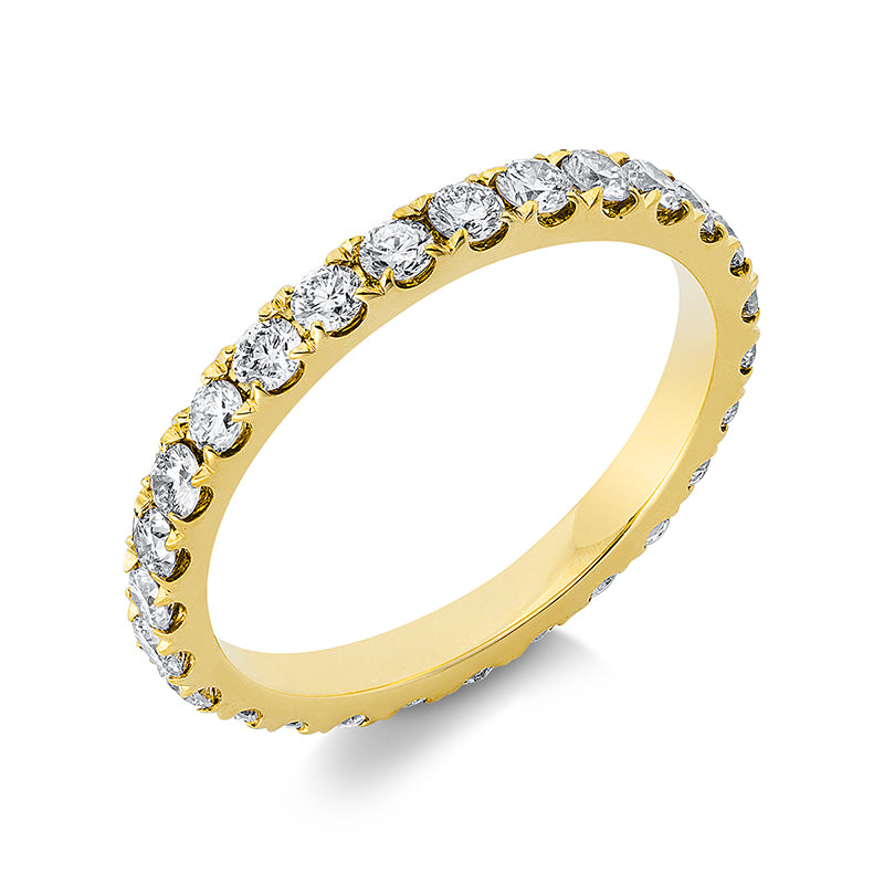 Ring    aus 750/-18 Karat Gelbgold mit 27 Diamanten 1