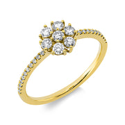 Ring    aus 750/-18 Karat Gelbgold mit 29 Diamanten 0