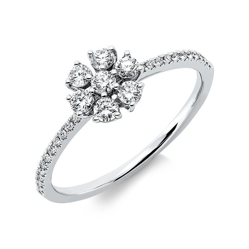 Ring    aus 750/-18 Karat Weißgold mit 29 Diamanten 0
