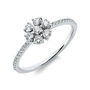 Ring    aus 750/-18 Karat Weißgold mit 29 Diamanten 0