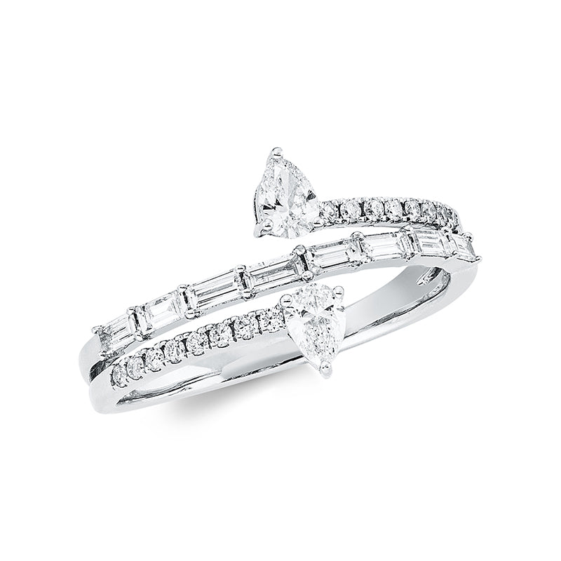 Ring    aus 750/-18 Karat Weißgold mit 26 Diamanten 0