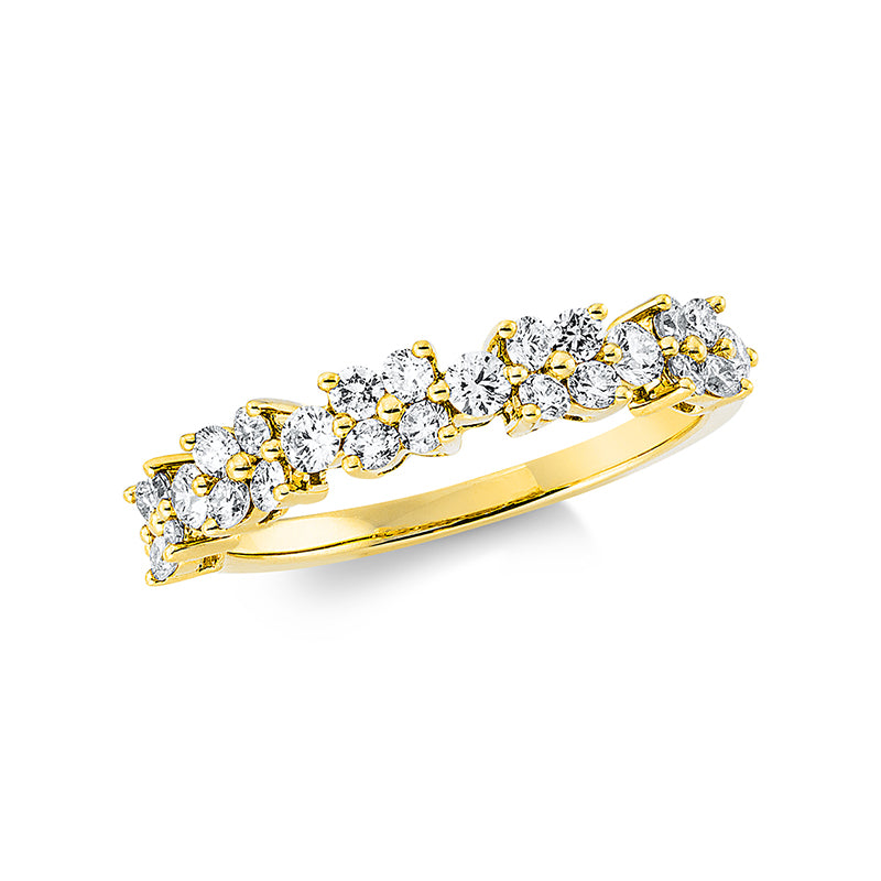 Ring    aus 750/-18 Karat Gelbgold mit 26 Diamanten 0