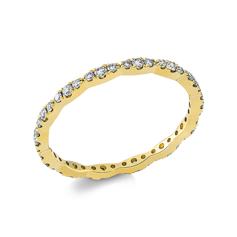 Ring    aus 750/-18 Karat Gelbgold mit 42 Diamanten 0