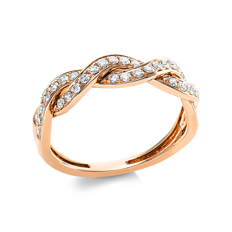 Ring    aus 750/-18 Karat Rotgold mit 36 Diamanten 0