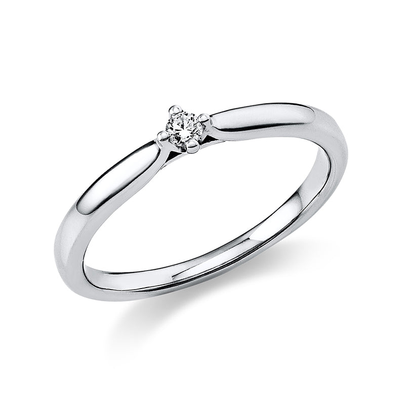 Ring    aus 950/-Platin Platin mit 1 Diamant 0