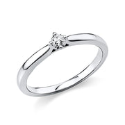 Ring    aus 950/-Platin Platin mit 1 Diamant 0