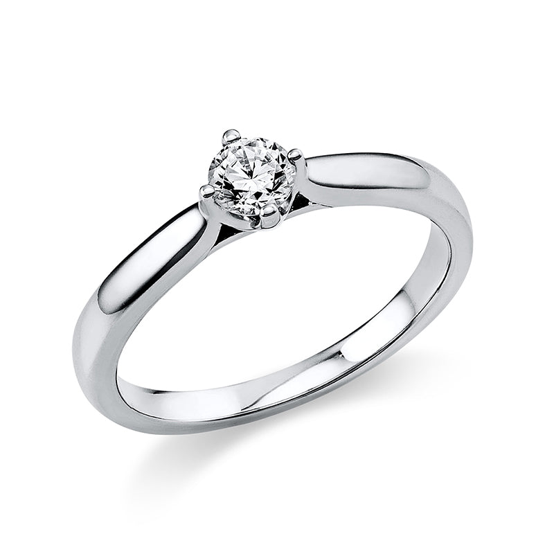 Ring    aus 950/-Platin Platin mit 1 Diamant 0