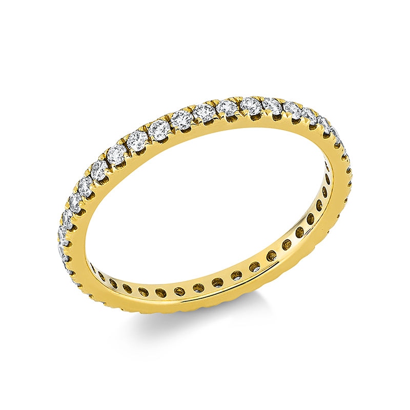 Ring    aus 750/-18 Karat Gelbgold mit 39 Diamanten 0