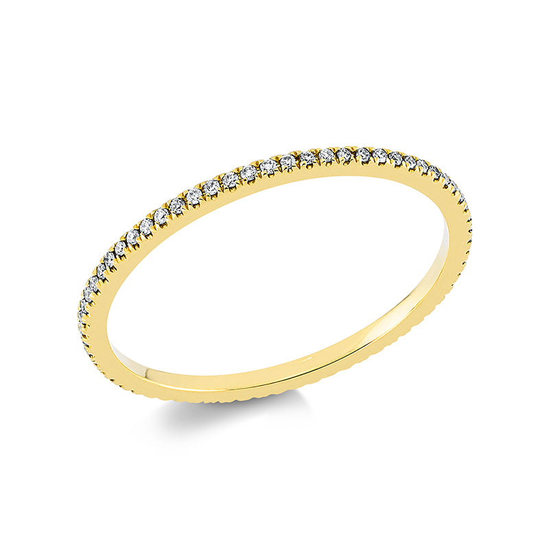 Ring    aus 750/-18 Karat Gelbgold mit 66 Diamanten 0