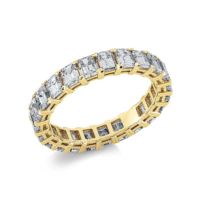 Ring    aus 750/-18 Karat Gelbgold mit 1 Diamant 3