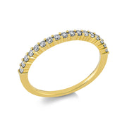 Ring    aus 750/-18 Karat Gelbgold mit 17 Diamanten 0