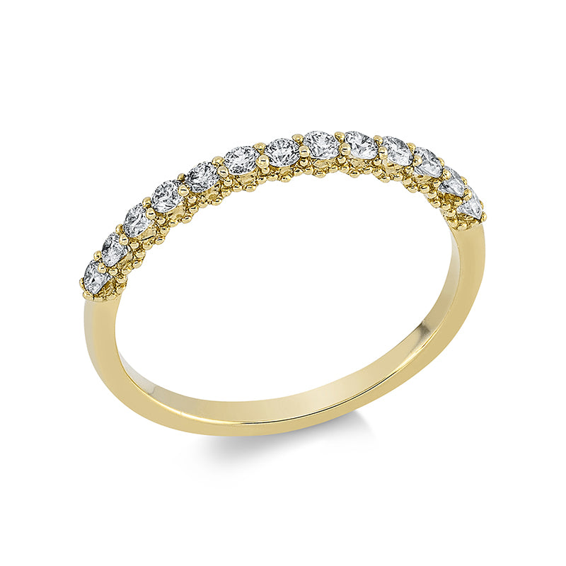 Ring    aus 750/-18 Karat Gelbgold mit 13 Diamanten 0