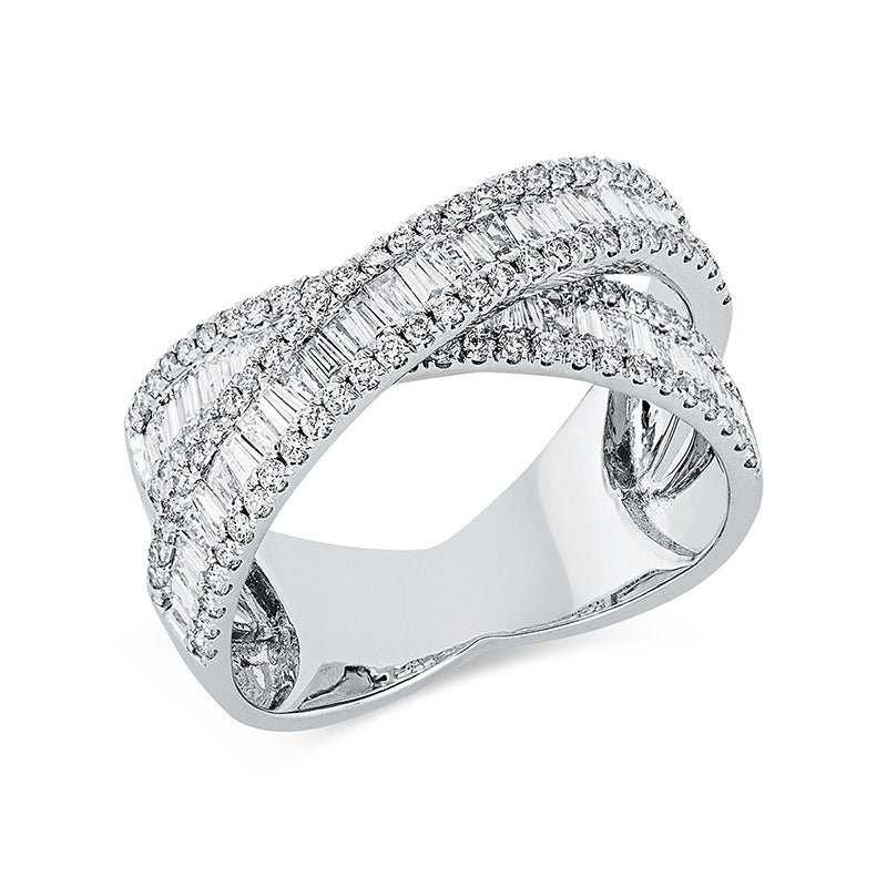 Ring    aus 750/-18 Karat Weißgold mit 166 Diamanten 1