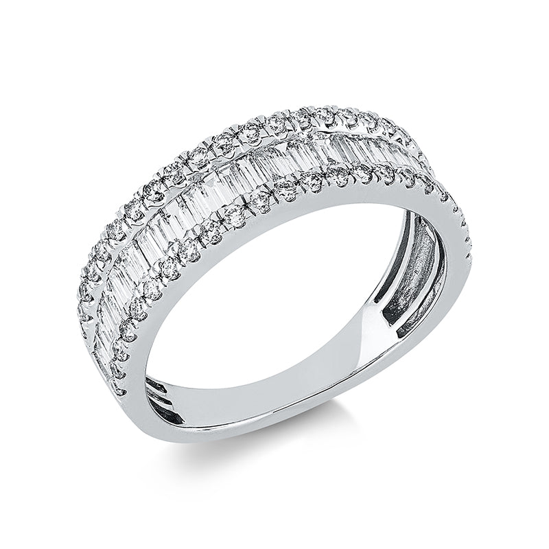 Ring    aus 750/-18 Karat Weißgold mit 75 Diamanten 1