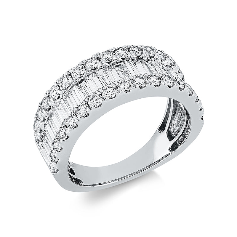 Ring    aus 750/-18 Karat Weißgold mit 59 Diamanten 2