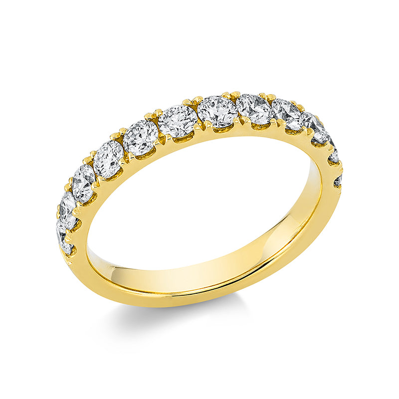 Ring    aus 750/-18 Karat Gelbgold mit 12 Diamanten 0